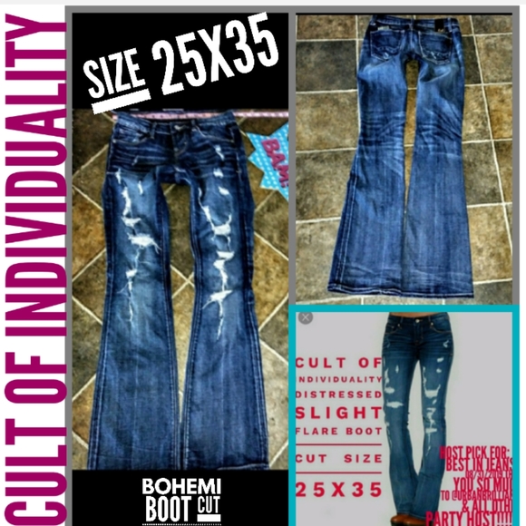 Cult of Individuality Denim - Cult of Individuality Size 25X35 Bohemi Boot NWOT